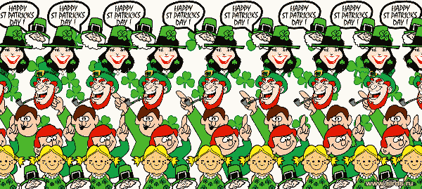 Стереограмма: Happy ST Patricks Day